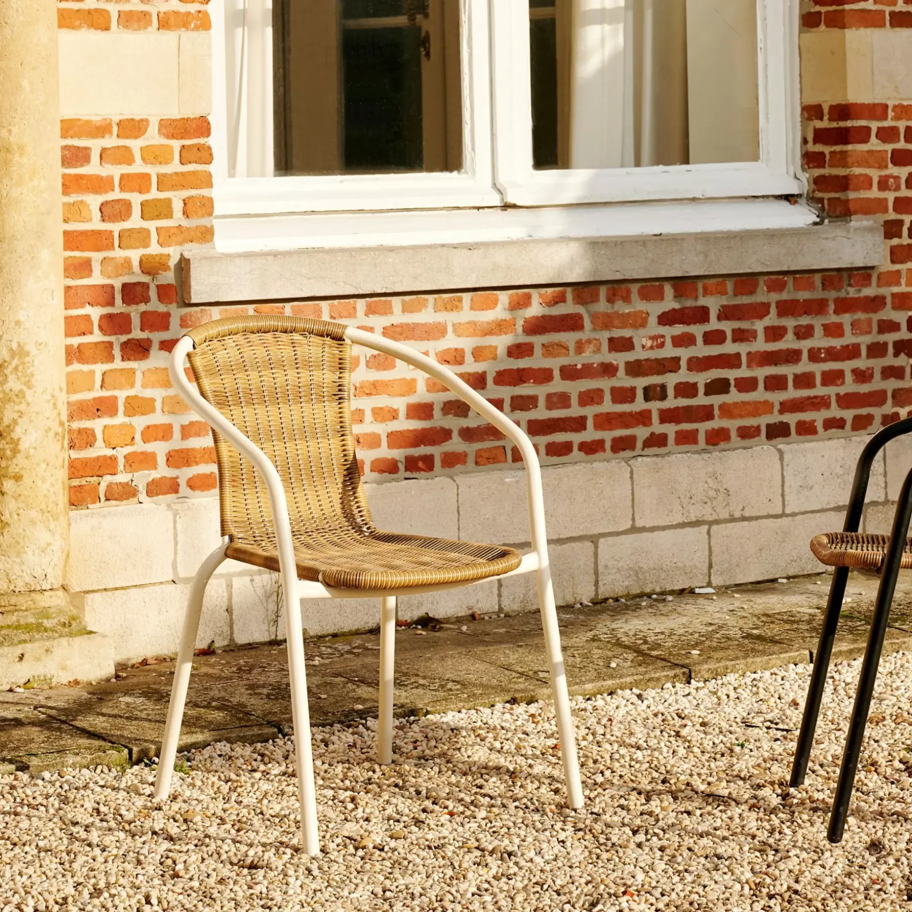 CASA Gerona Silla Apilable Arena + Natural