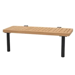 CASA Hanna Lounge Mesa Auxiliar Negro, Natural