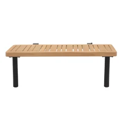 CASA Hanna Lounge Mesa Auxiliar Negro, Natural