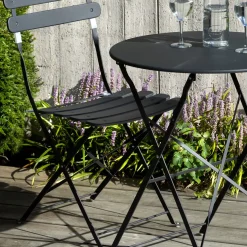 CASA Imperial Conjunto Bistro Redondo Negro