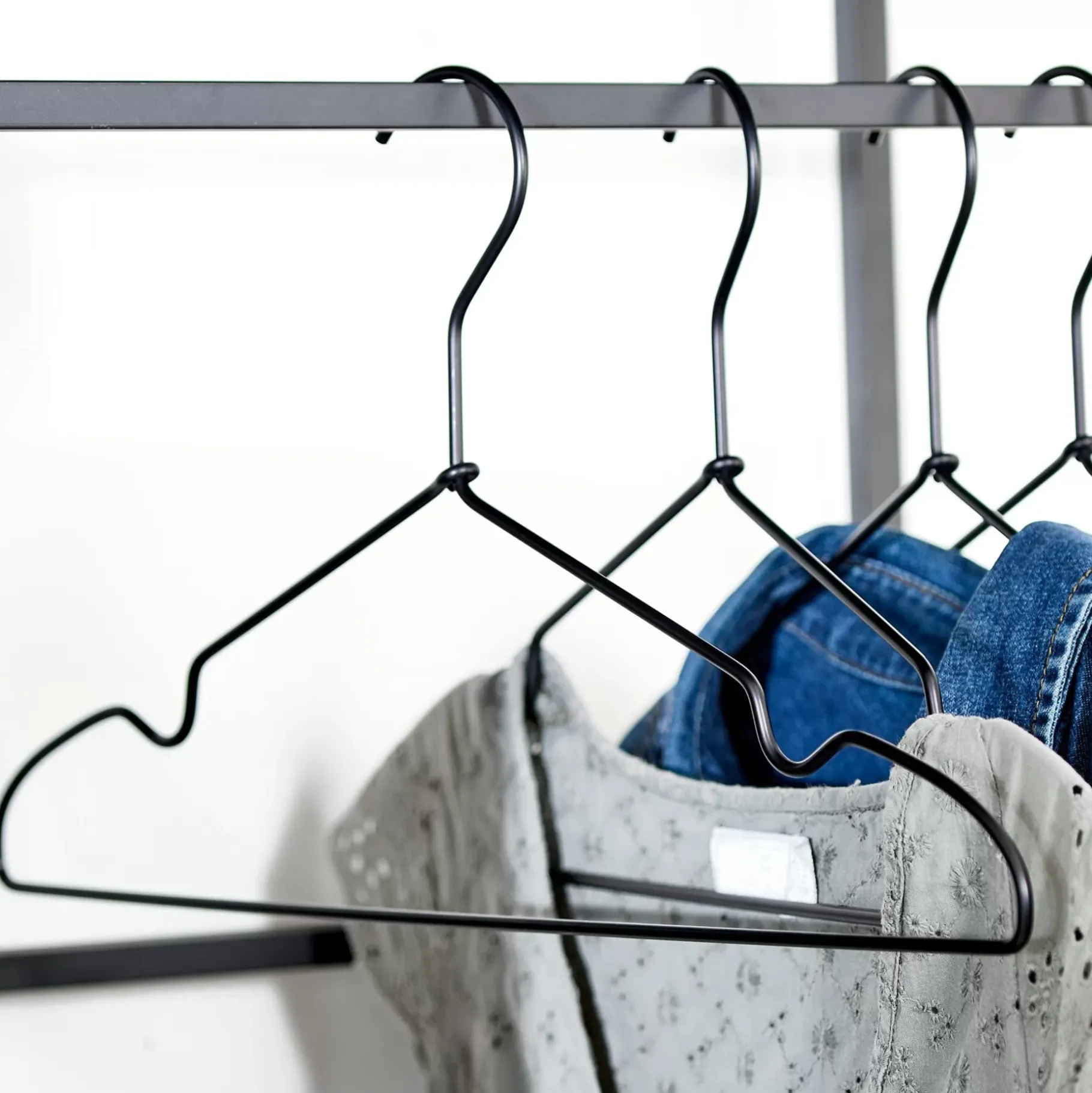 CASA Infinity Black Perchas Juego De 4 Negro