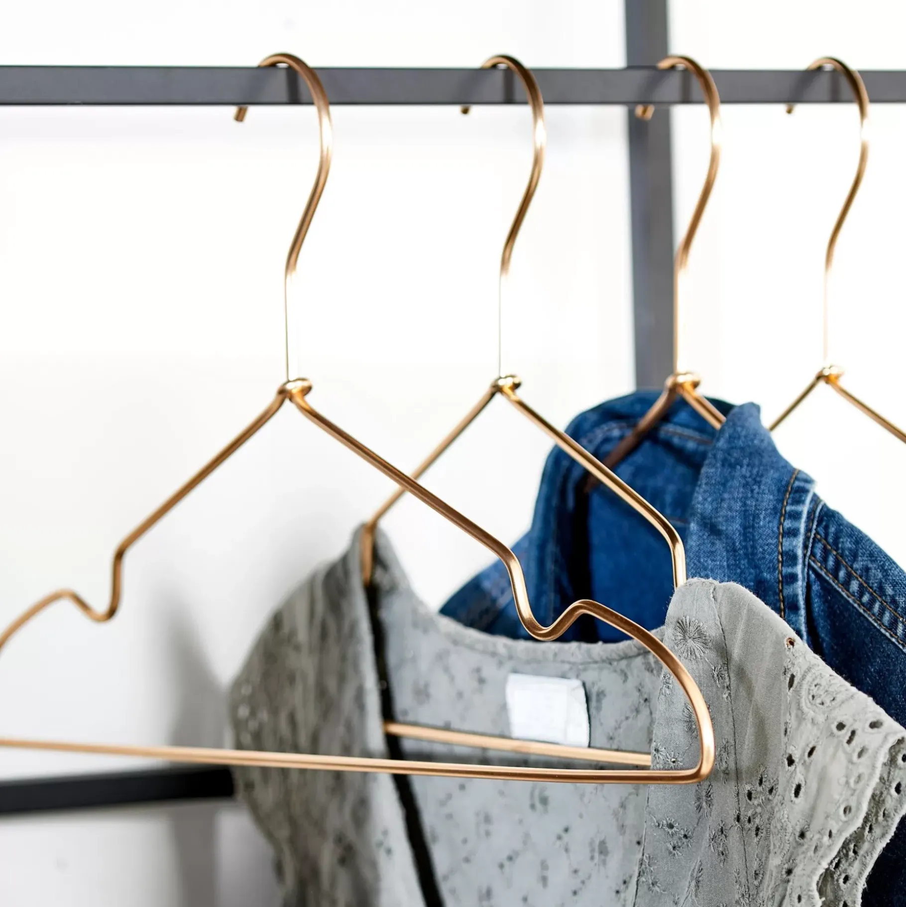 CASA Infinity Gold Perchas Juego De 4 Dorado