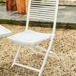 CASA Jesse Silla Plegable Blanco, Beis