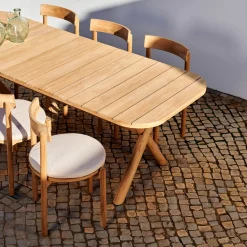 CASA Jules Conjunto De Jardín Con Cojines Beige