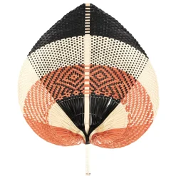 CASA Lanka Abanico Negro, Marron, Natural