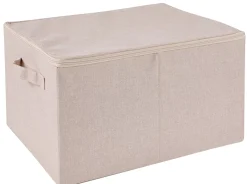CASA Linolux Caja De Almacenaje/ Cierre Cremall. Beis