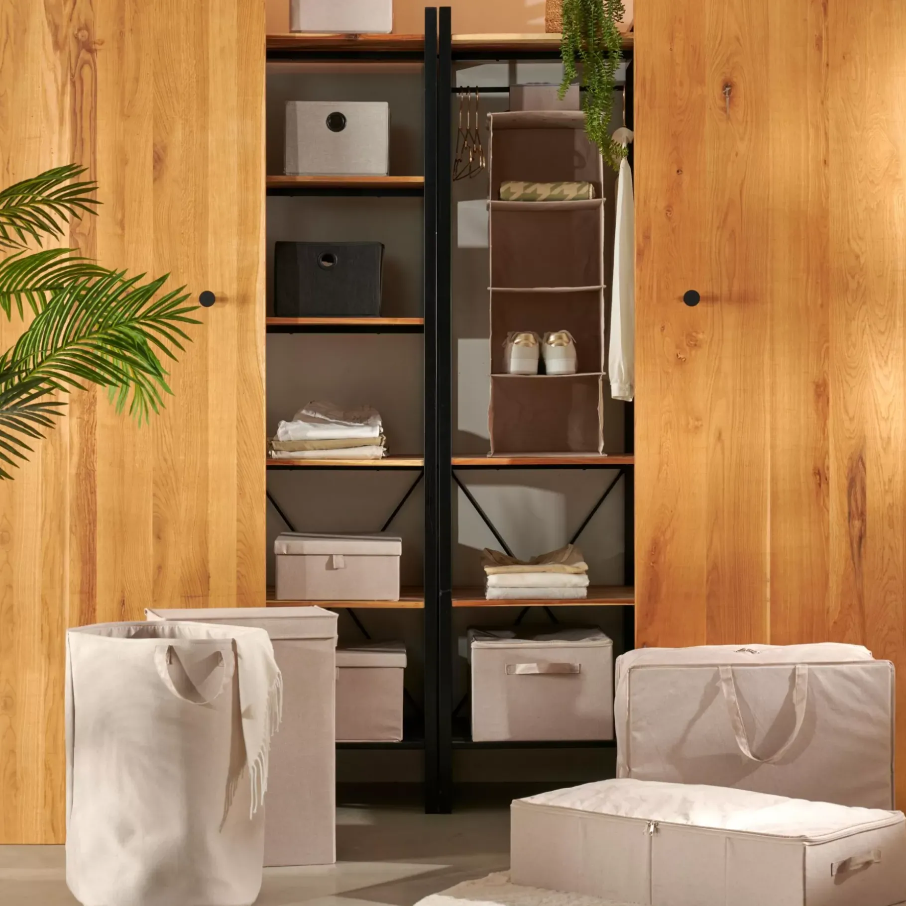 CASA Linolux Cesta Para Colada Beis