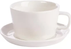 CASA Marea Taza Y Plato Blanco