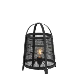 CASA Maya Lampara De Mesa Negro