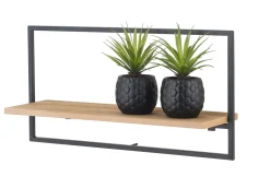 CASA Mix&Match Estanteria De Pared Negro, Natural