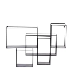 CASA Multo Estanteria Para Colgar Negro