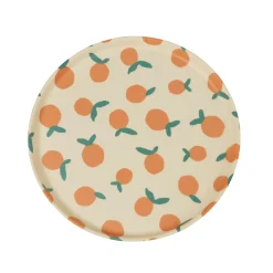 CASA Naranja Bandeja Redonda Blanco, Naranja