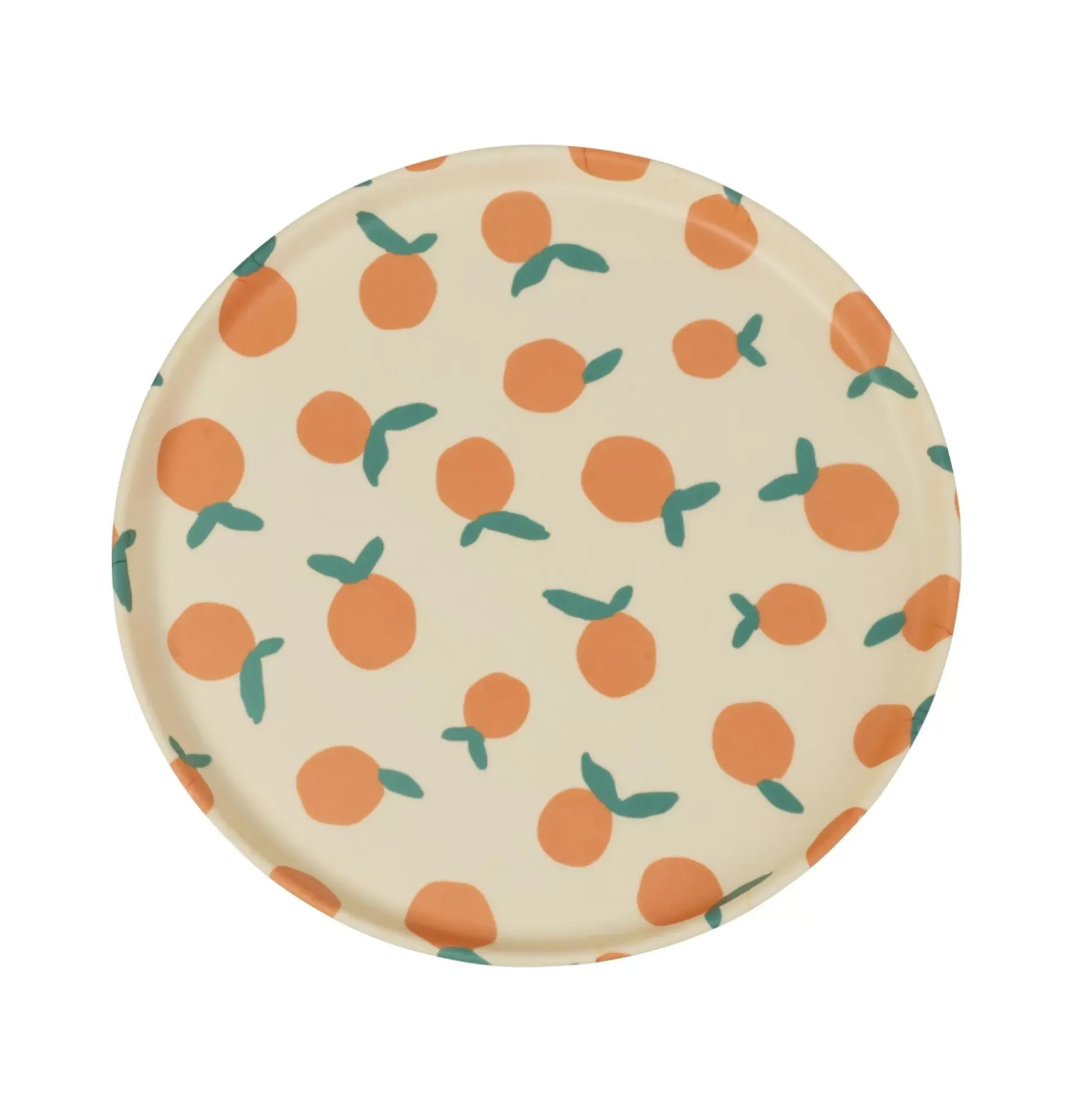 CASA Naranja Bandeja Redonda Blanco, Naranja