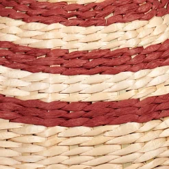 CASA Nepal Florero Marron, Natural, Rojo Oscuro