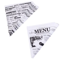 CASA Njam Cucuruchos Juego De 10 Negro, Blanco