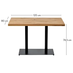 CASA Oak Mesa De Comedor Natural