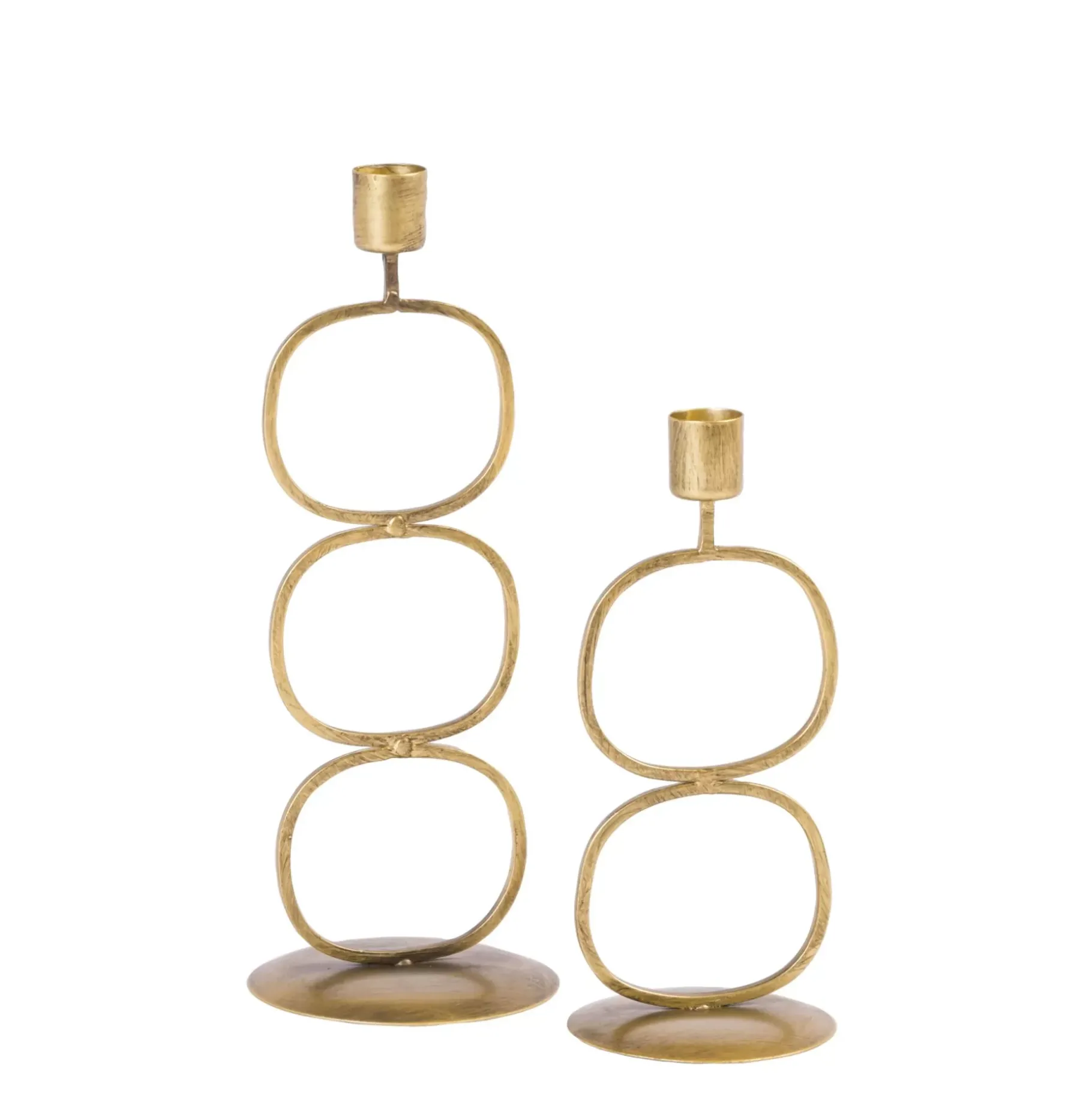 CASA Oval Portavelas Dorado