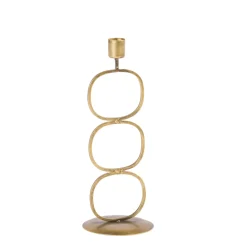 CASA Oval Portavelas Dorado