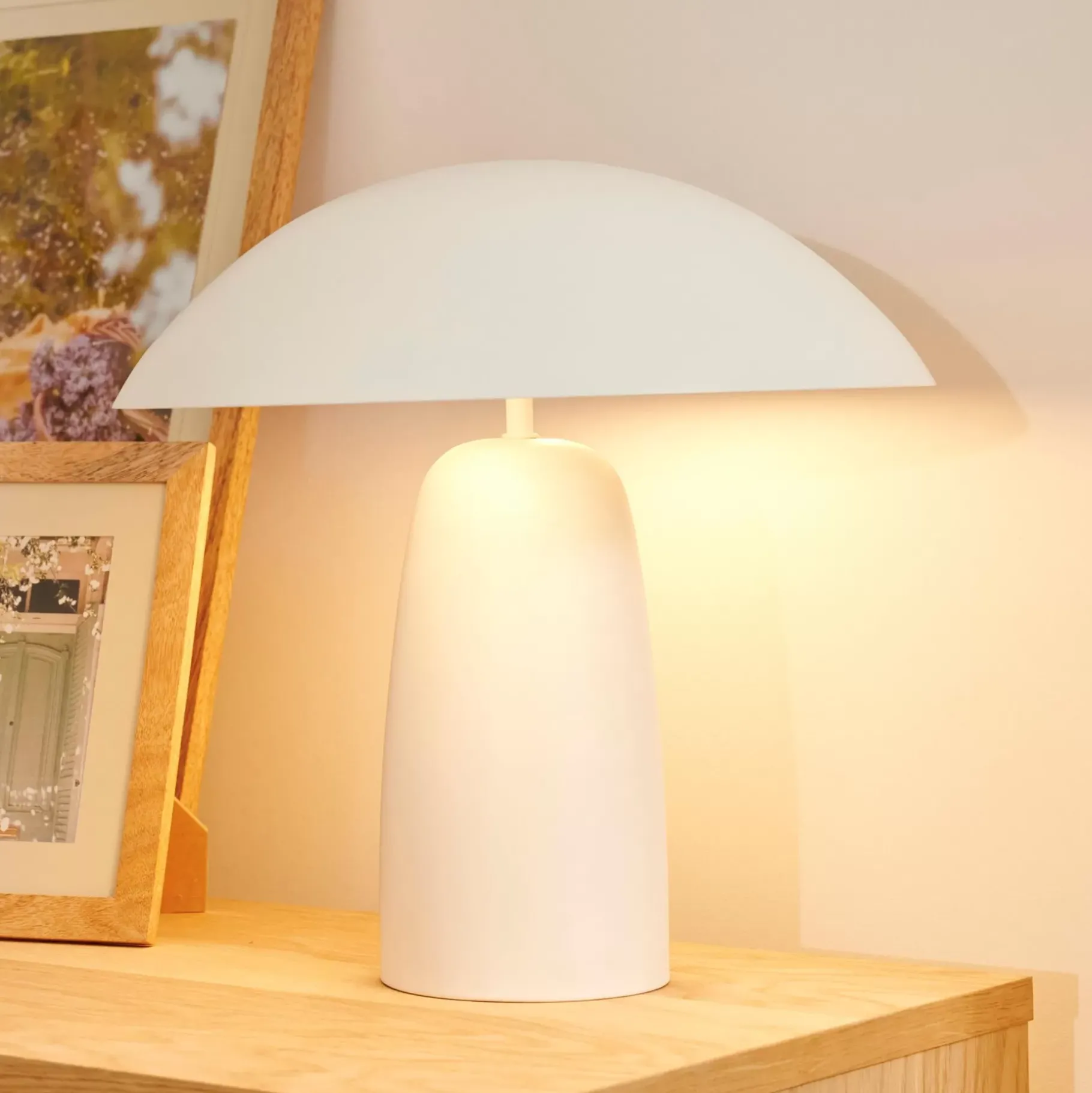 CASA Pandi Lampara De Mesa Blanco Apagado