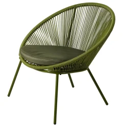 CASA Papayo Silla Lounge Con Cojin Verde