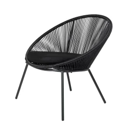 CASA Papayo Silla Lounge Negro