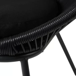 CASA Papayo Silla Lounge Negro