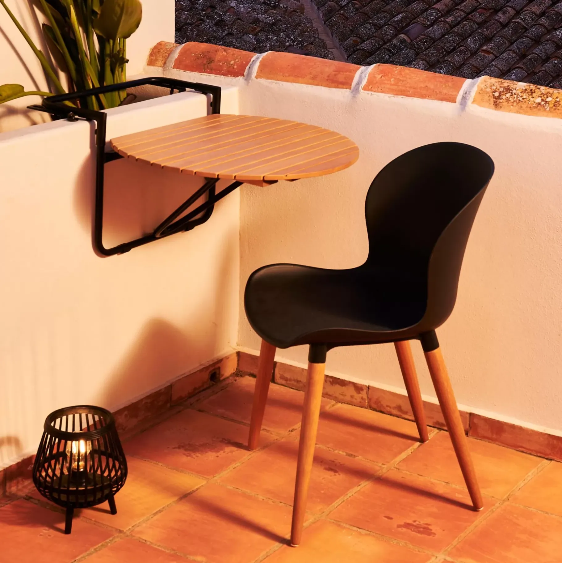 CASA Rava Mesa Plegable Mesa P/Balcon Natural