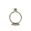 CASA Rings Candelabro Plateado
