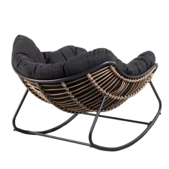 CASA Rocko Mecedora Negro