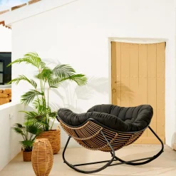 CASA Rocko Mecedora Negro