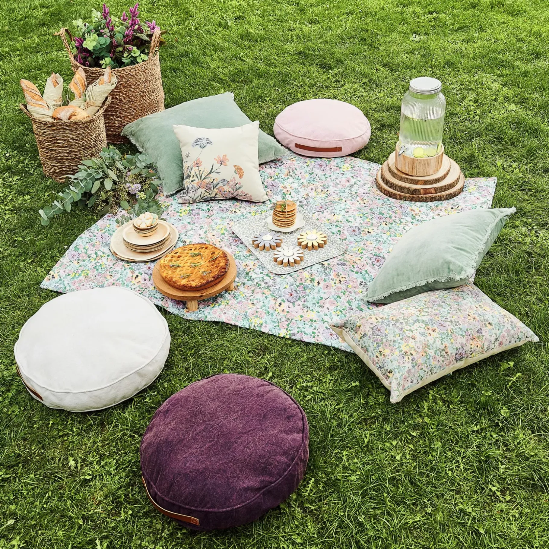 CASA Rondi Cojin Colchon Rosa