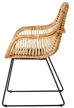 CASA Rotan Silla De Comedor Natural