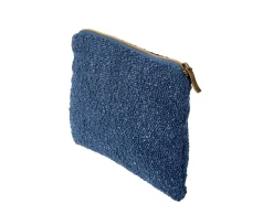 CASA Siera Bolsa De Maquillaje Azul Oscuro