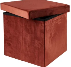 CASA Stor Puf Plegable Funcion Almac. Burdeos