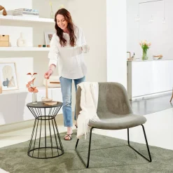 CASA Strapes Mesa Auxiliar Negro