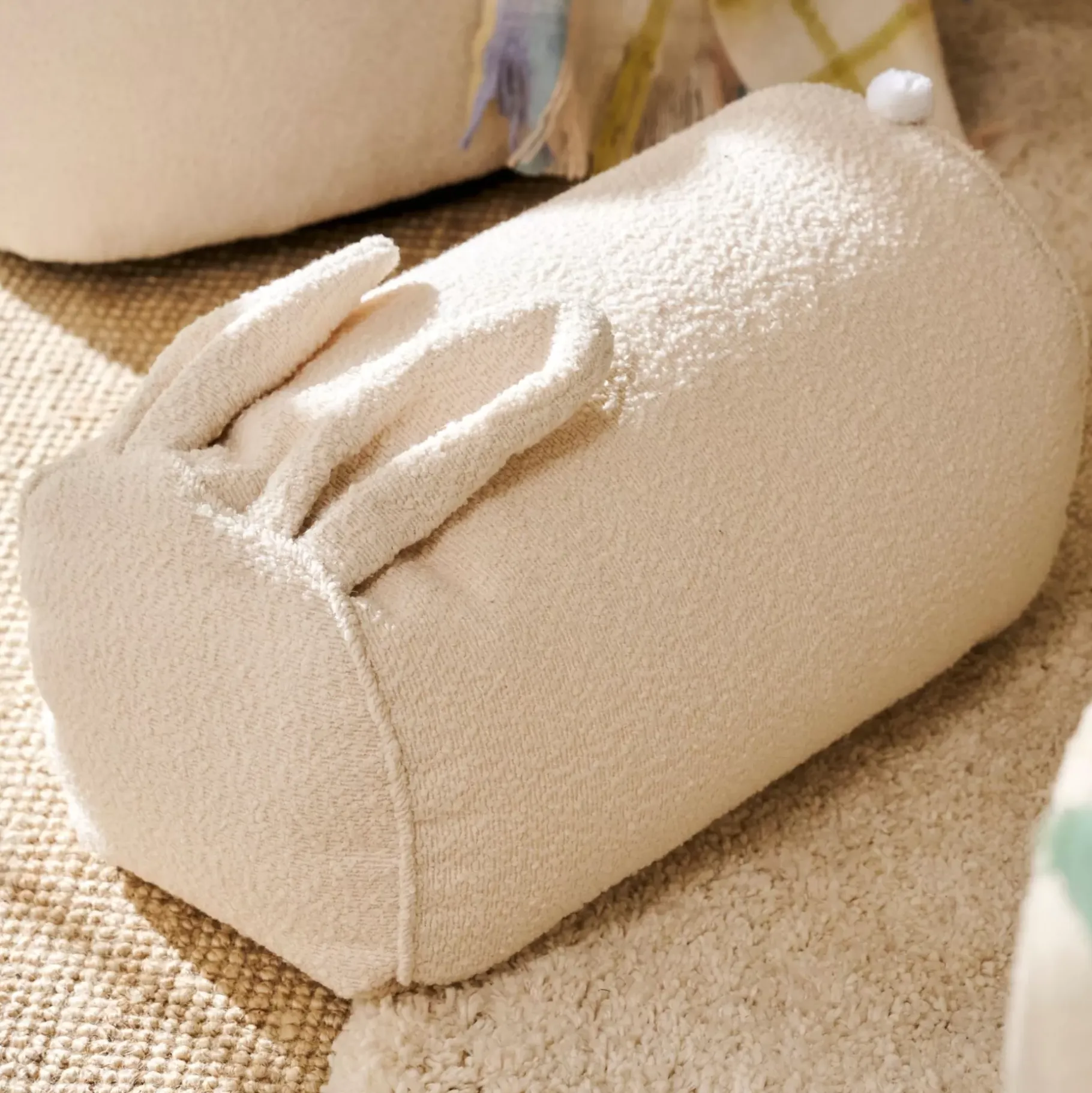 CASA Teddy Bunny Puf Blanco Apagado