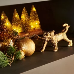CASA Tiger Tigre Decorativa Dorado