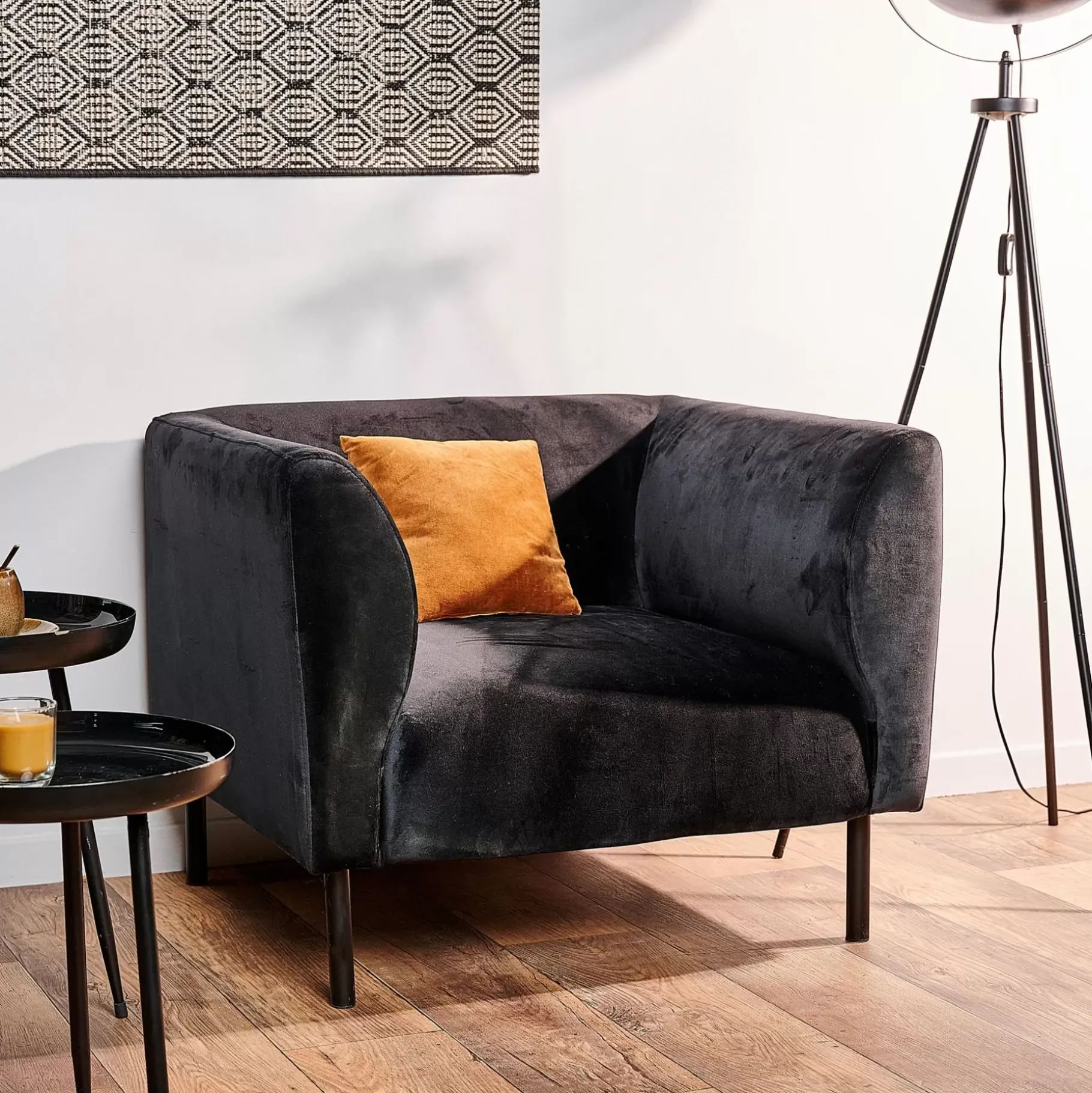 CASA Tilly Tela: Terciopelo Neg