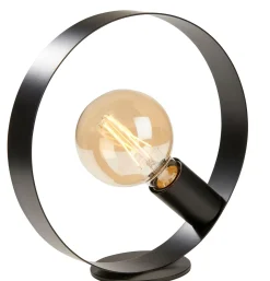 CASA Tulle Lampara De Mesa Negro