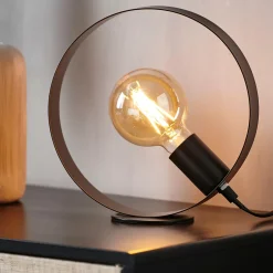 CASA Tulle Lampara De Mesa Negro