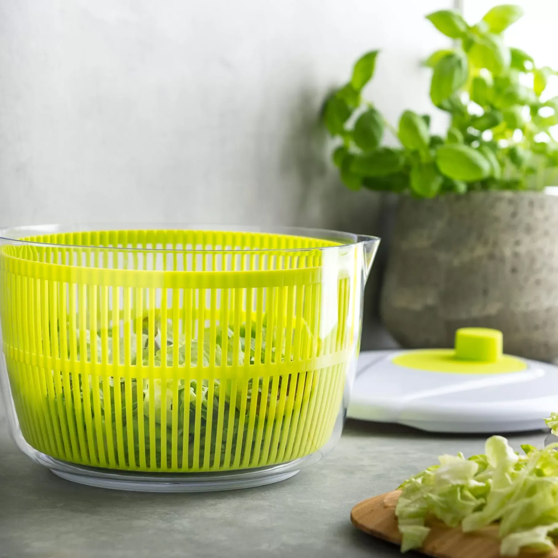 CASA Vida Verde Escurridor De Lechugas Blanco, Verde