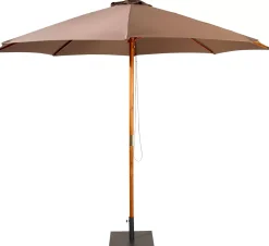 CASA Wood Parasol Sin Pie Taupe
