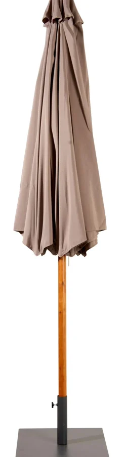 CASA Wood Parasol Sin Pie Taupe