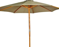 CASA Wood Parasol Sin Pie Verde