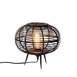 CASA Zanzi Lampara De Mesa E27 Negro