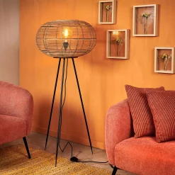 CASA Zanzi Lampara De Pie E27 Natural